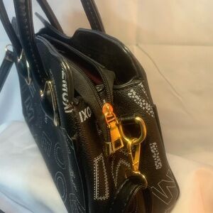 MKMEMOXI Urban Monogram Tote | Black Graphic Print | Street Style ESSENTIAL